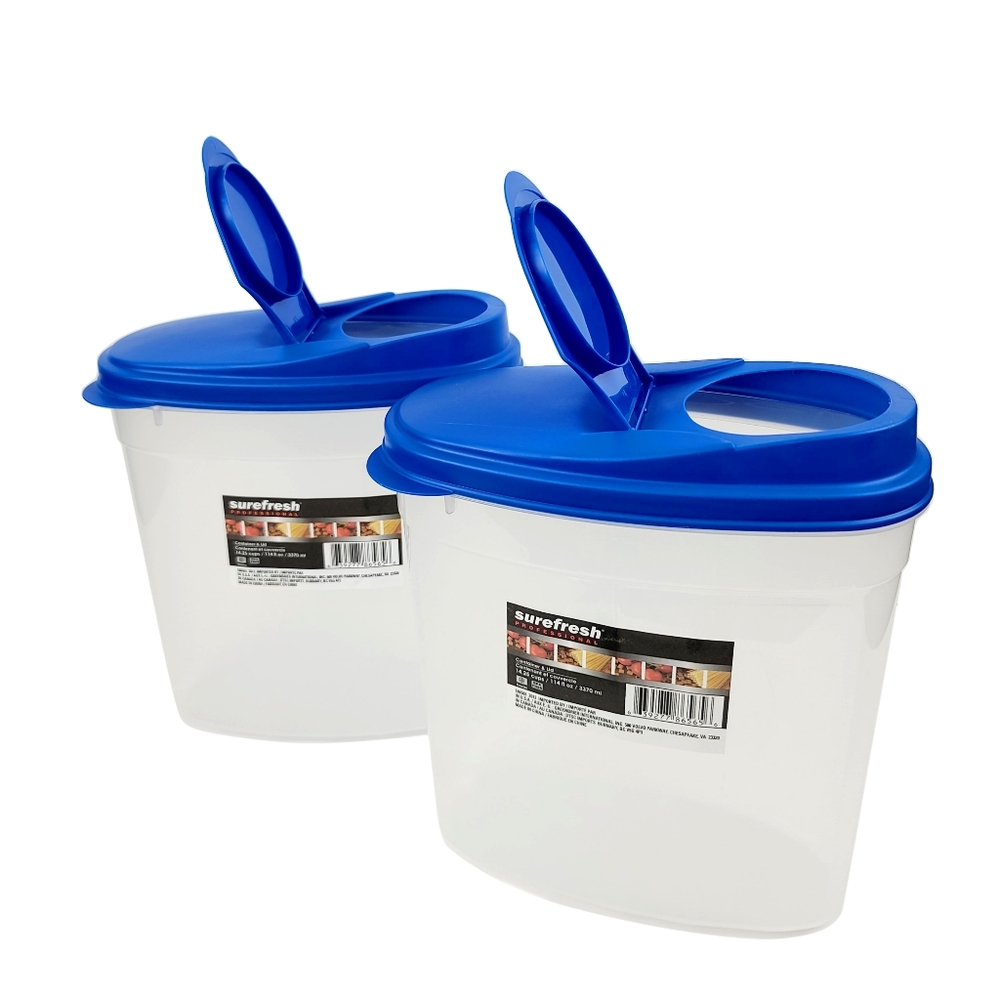 2 Pc Set - Surefresh Cereal Keeper + Lid
